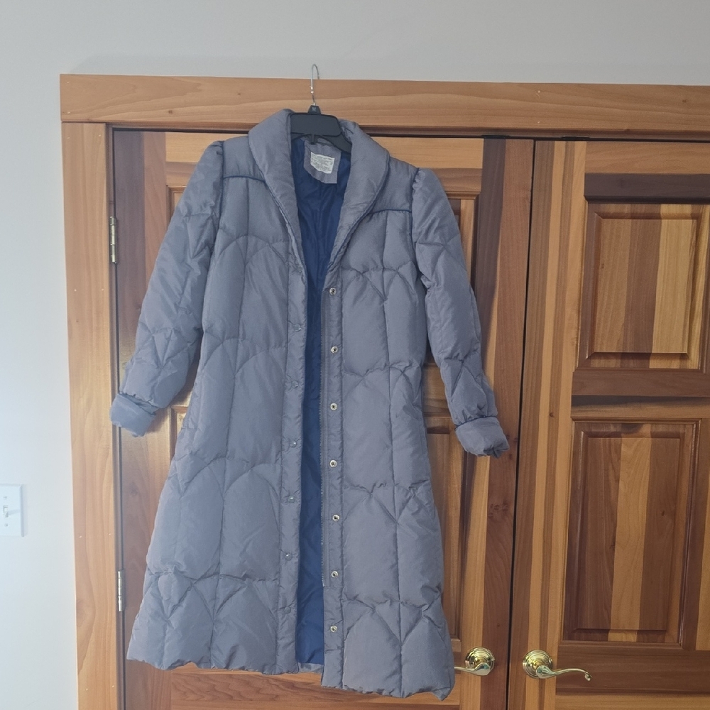 JCPenney Women's Blue Puffer Coat